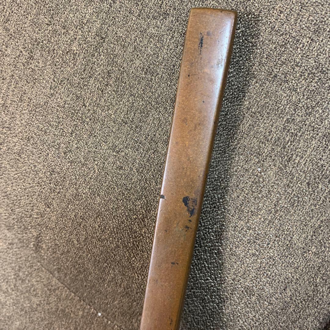 骨董○古銅矢立○ 年代・時代物　銅製 /筆記用具/文房具/墨/筆入れ/書道具
