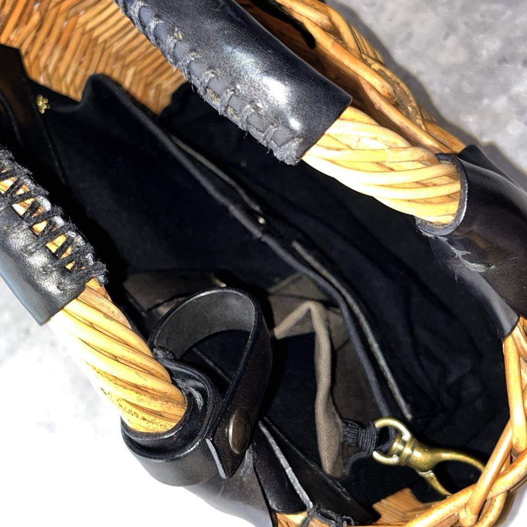 完売　18aw ヤマノコトバebagos エバゴス　オイルショルダー　カゴバッグ