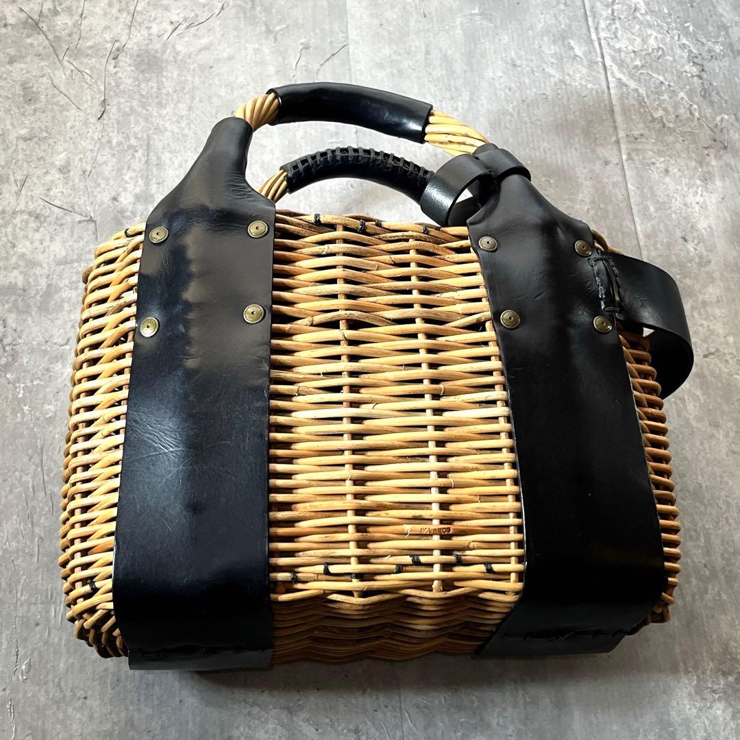 完売　18aw ヤマノコトバebagos エバゴス　オイルショルダー　カゴバッグ