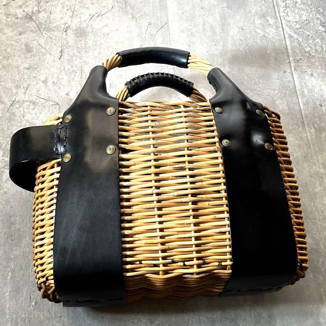 完売　18aw ヤマノコトバebagos エバゴス　オイルショルダー　カゴバッグ