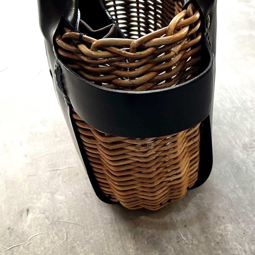 完売　18aw ヤマノコトバebagos エバゴス　オイルショルダー　カゴバッグ