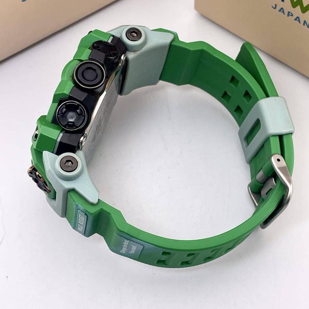 【未使用品/稼働】コラボ Gショック ヒロオビフィジーイグアナ 電波ソーラー 緑