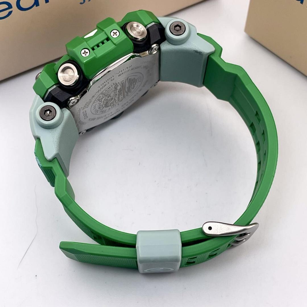 【未使用品/稼働】コラボ Gショック ヒロオビフィジーイグアナ 電波ソーラー 緑