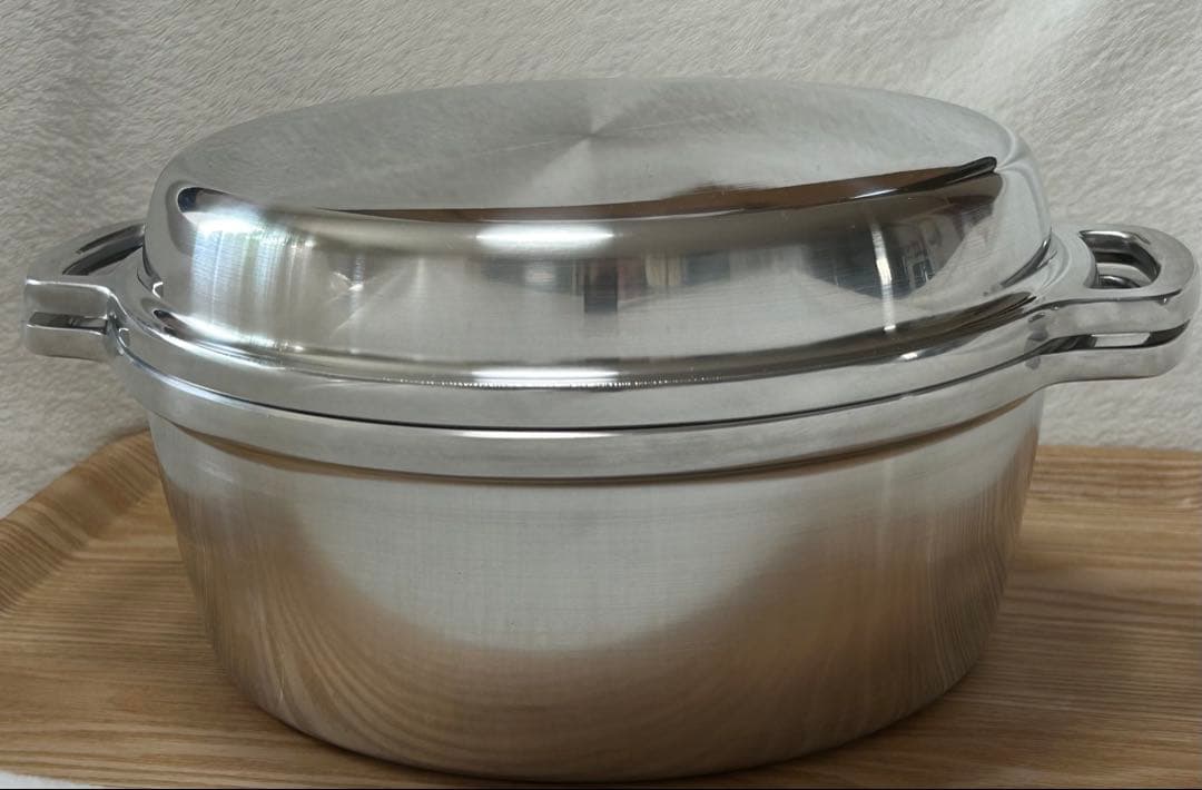 未使用　無水鍋　24cm　広島アルミニウム工業　IH非対応