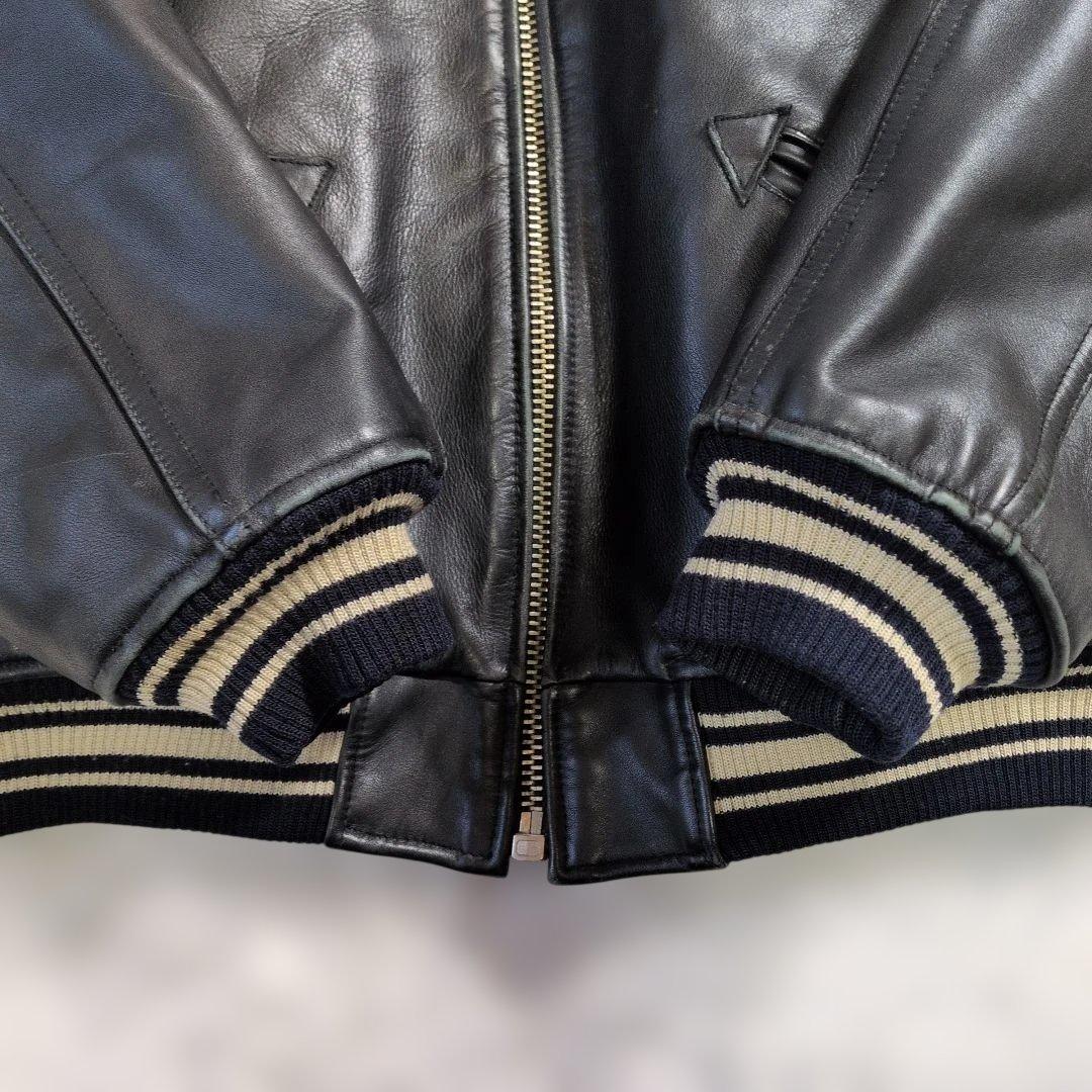 アヴィレックス レザー スタジャン S表記(M〜L相当) キルティング 超良品