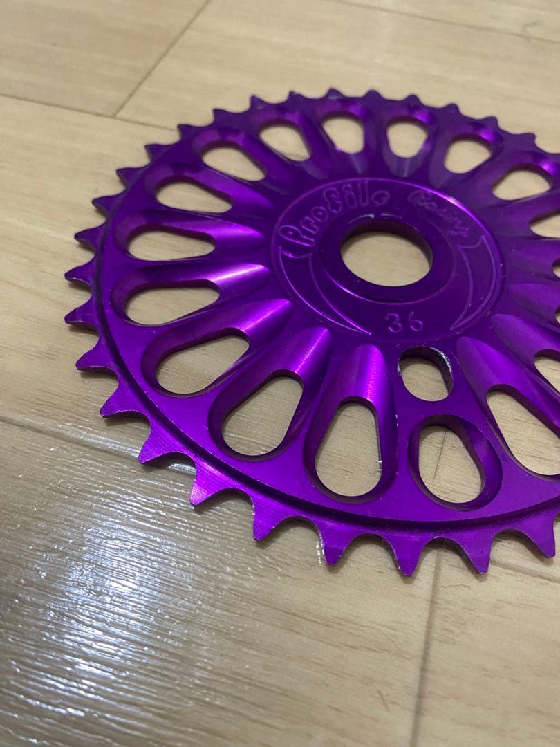 【希少パープルカラー】プロファイルレーシング36t ピストbmx fgfs