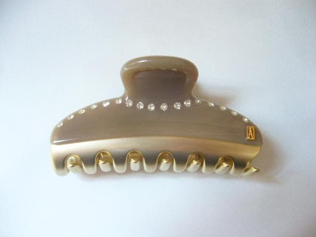 ☆新品☆アレクサンドルドゥパリ●希少✨限定色✨クリスタル付きヘアクリップ/M