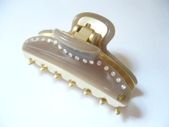 ☆新品☆アレクサンドルドゥパリ●希少✨限定色✨クリスタル付きヘアクリップ/M