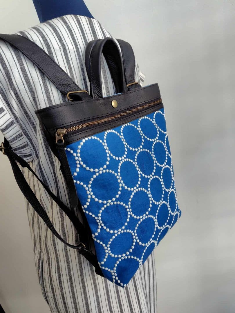 ミナペルホネン/2025tambourineタンバリンブルー/A４トートリュック