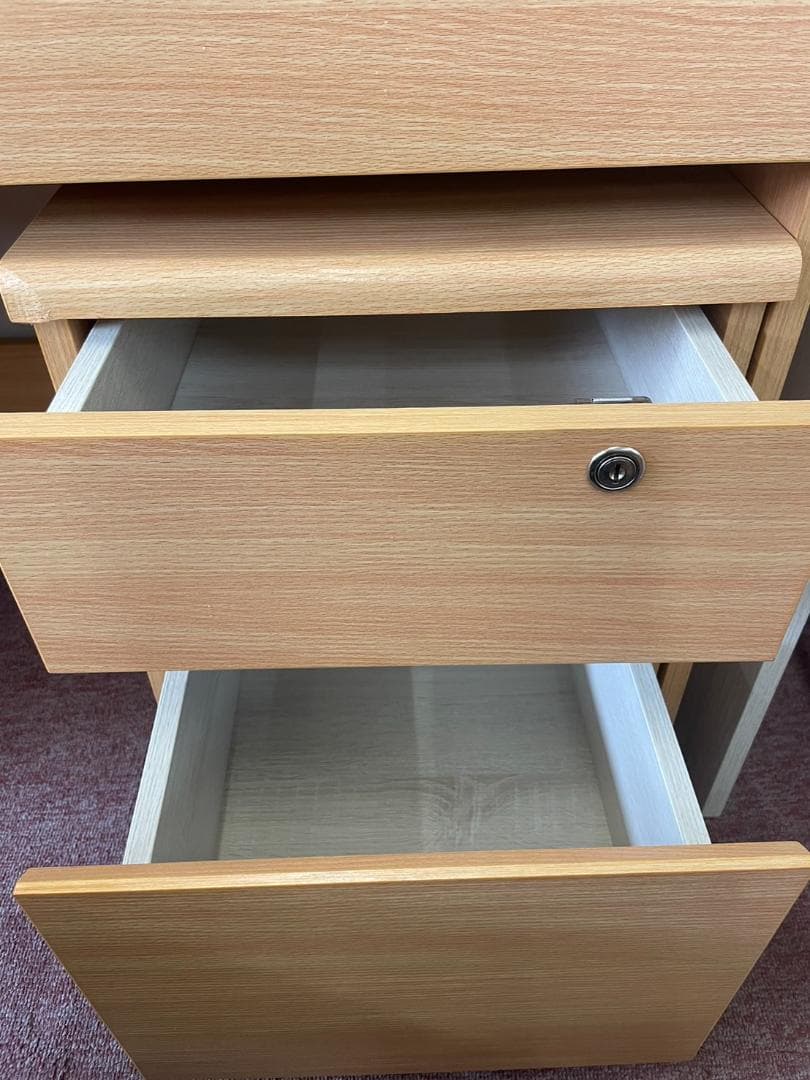 【新品】学習机　4点セット　学習デスク　デスクセット　勉強机　ナチュラル　北欧