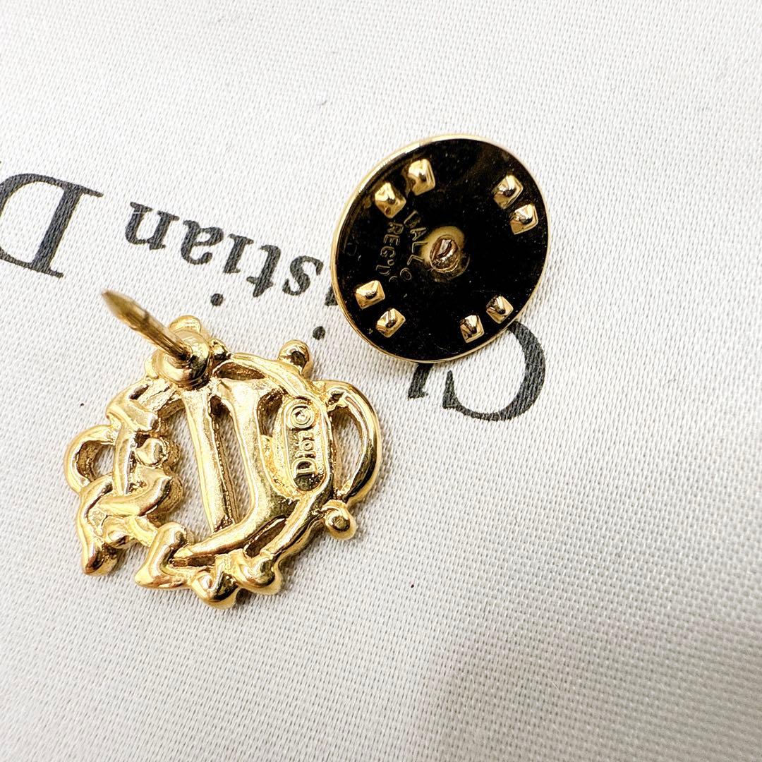 2726 極美品✨Dior　ピンブローチ　CD　ロゴ　希少　刻印