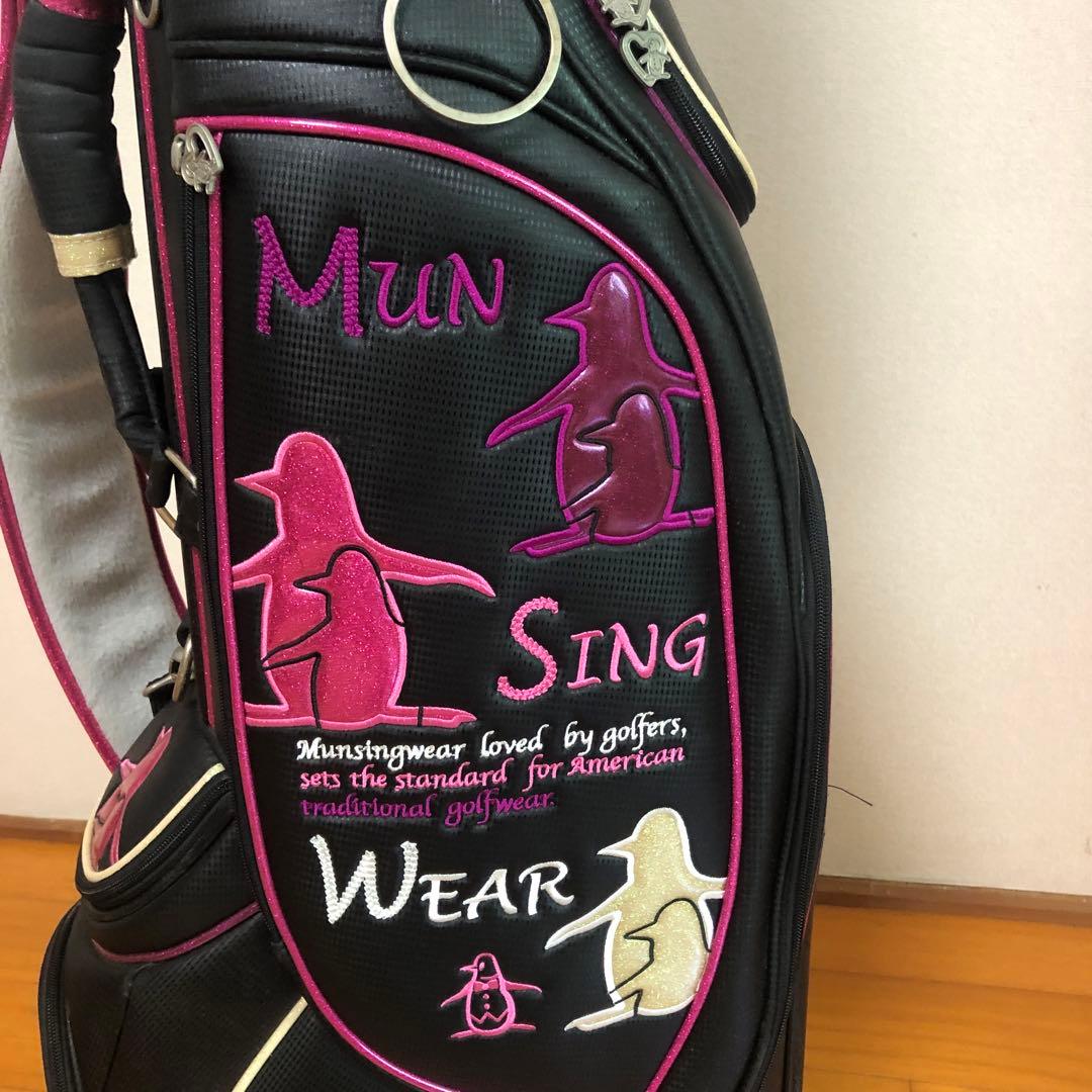 マンシングウェア キャディバッグ ブラック レディース フード付き