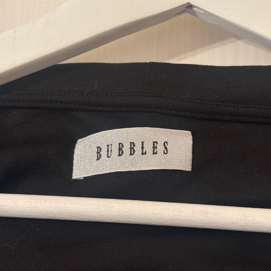 bubbles チェックパーカーワンピース ブラック