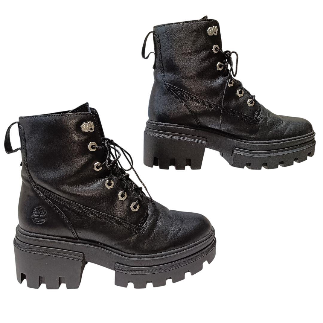 Timberland ティンバーランド エヴァーリー 厚底ブーツ 24.5 黒