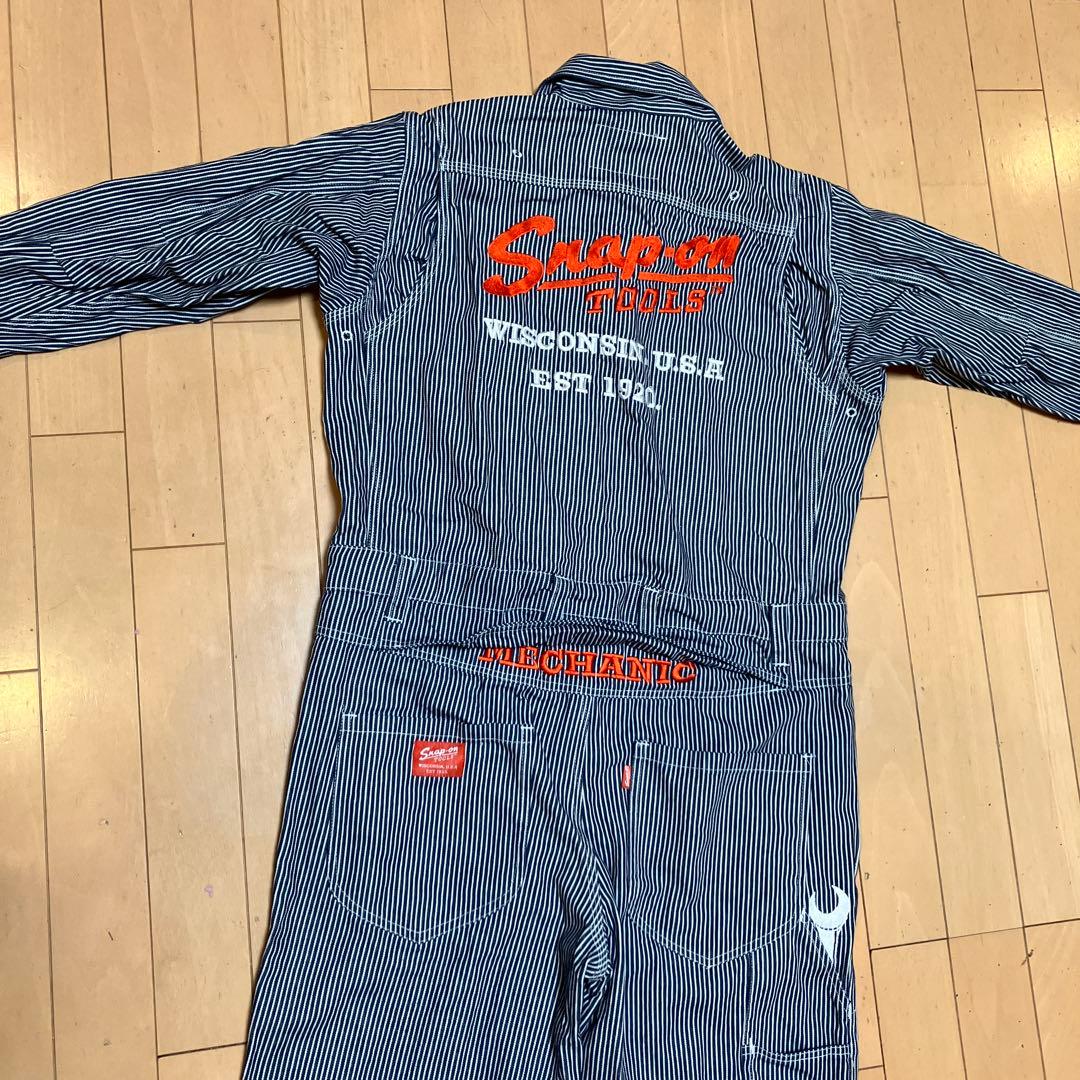 スナップオン　オールインワン試着のみ　ストライプ