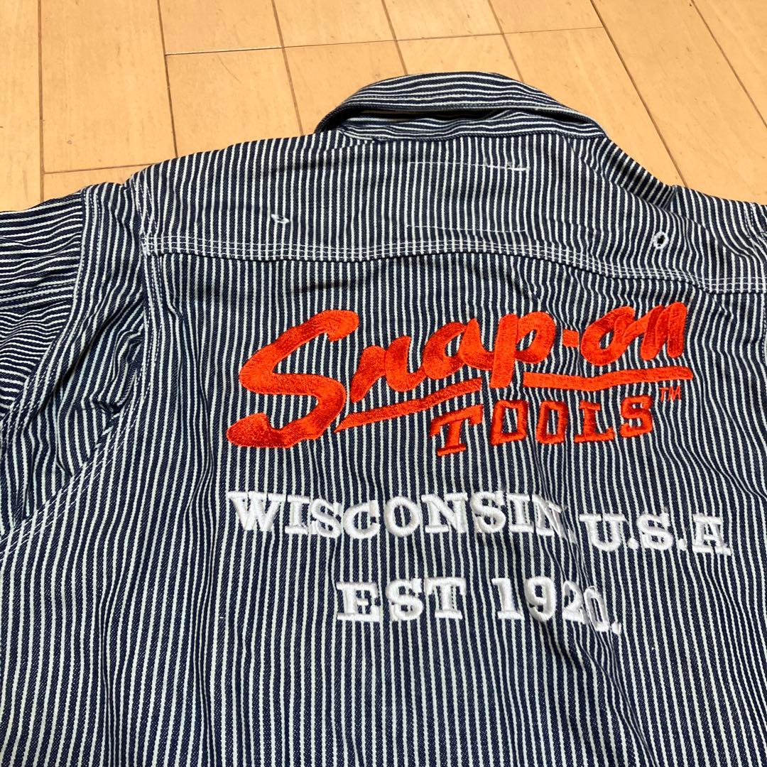 スナップオン　オールインワン試着のみ　ストライプ