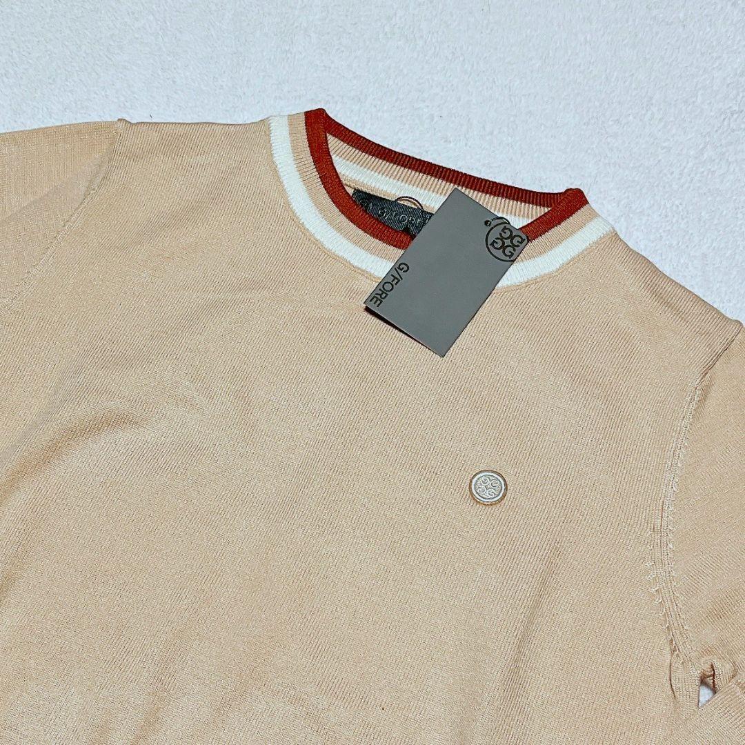 新品　G/FORE　ジーフォア　ゴルフ　セーター　ベージュ　Ｌ　レディース