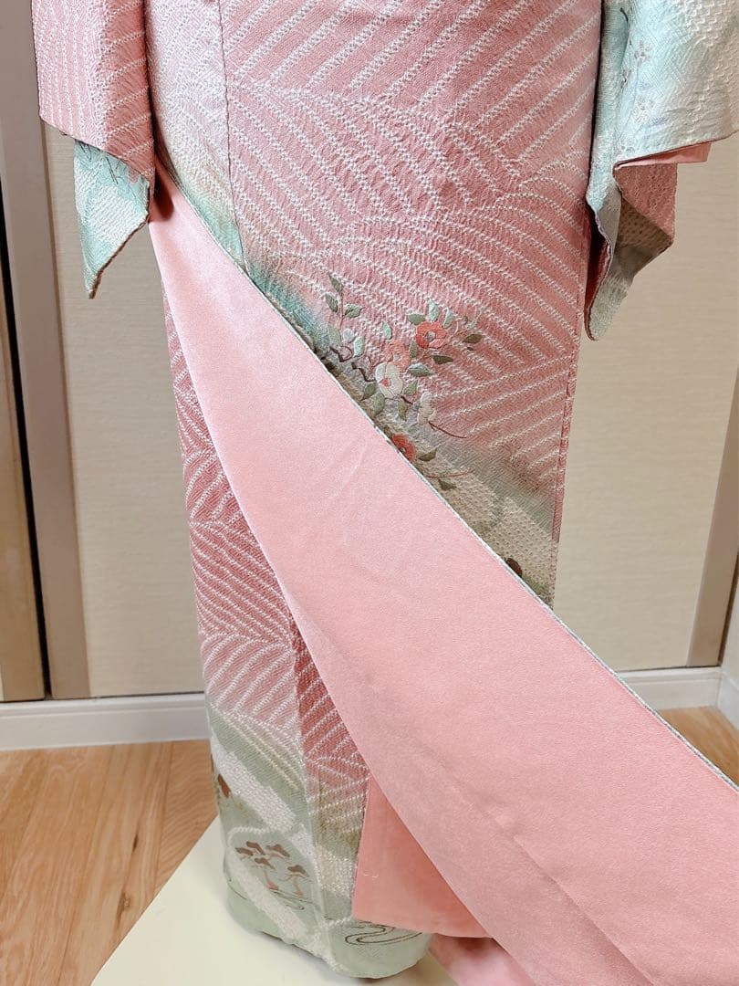 訪問着　フルセット　裄68 絞り　卒業式　入学式　礼装　袋帯 S M