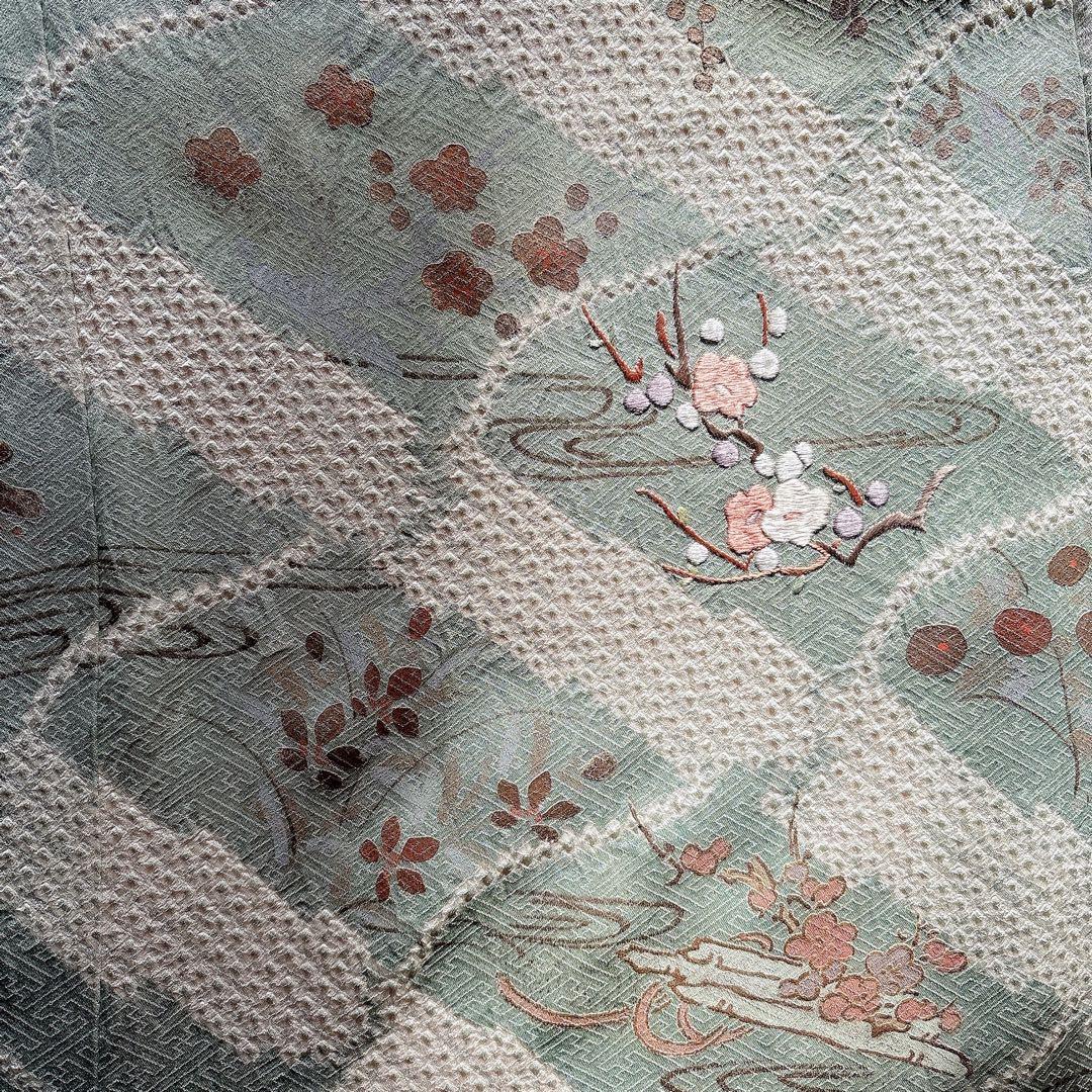 訪問着　フルセット　裄68 絞り　卒業式　入学式　礼装　袋帯 S M