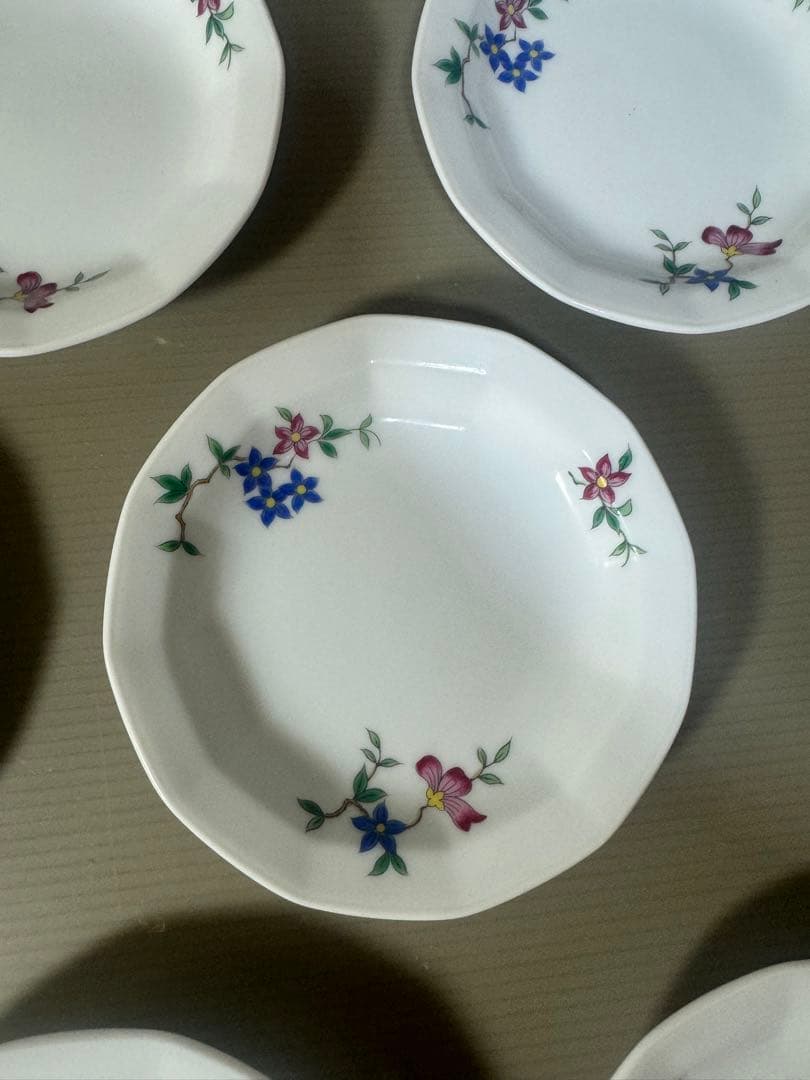 2528 深川製磁　小皿　8客　未使用