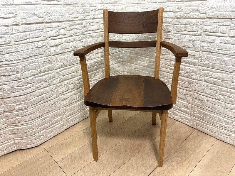 タ*ウ様 イバタインテリア Sign サイン チェア アーム付き オーク×ウォル