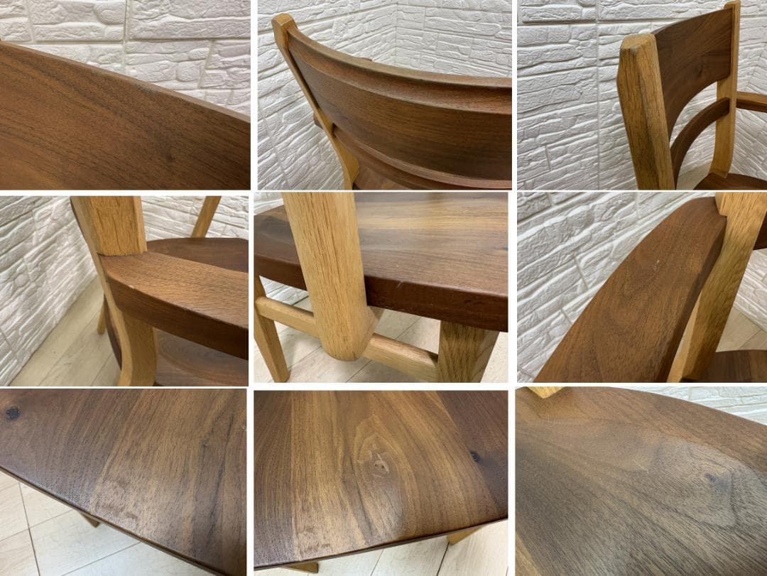 タ*ウ様 イバタインテリア Sign サイン チェア アーム付き オーク×ウォル