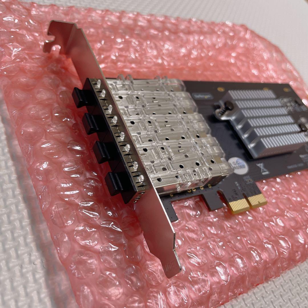 ネットワークアダプターカード／4ポート 1G SFP（全二) 光ファイバー