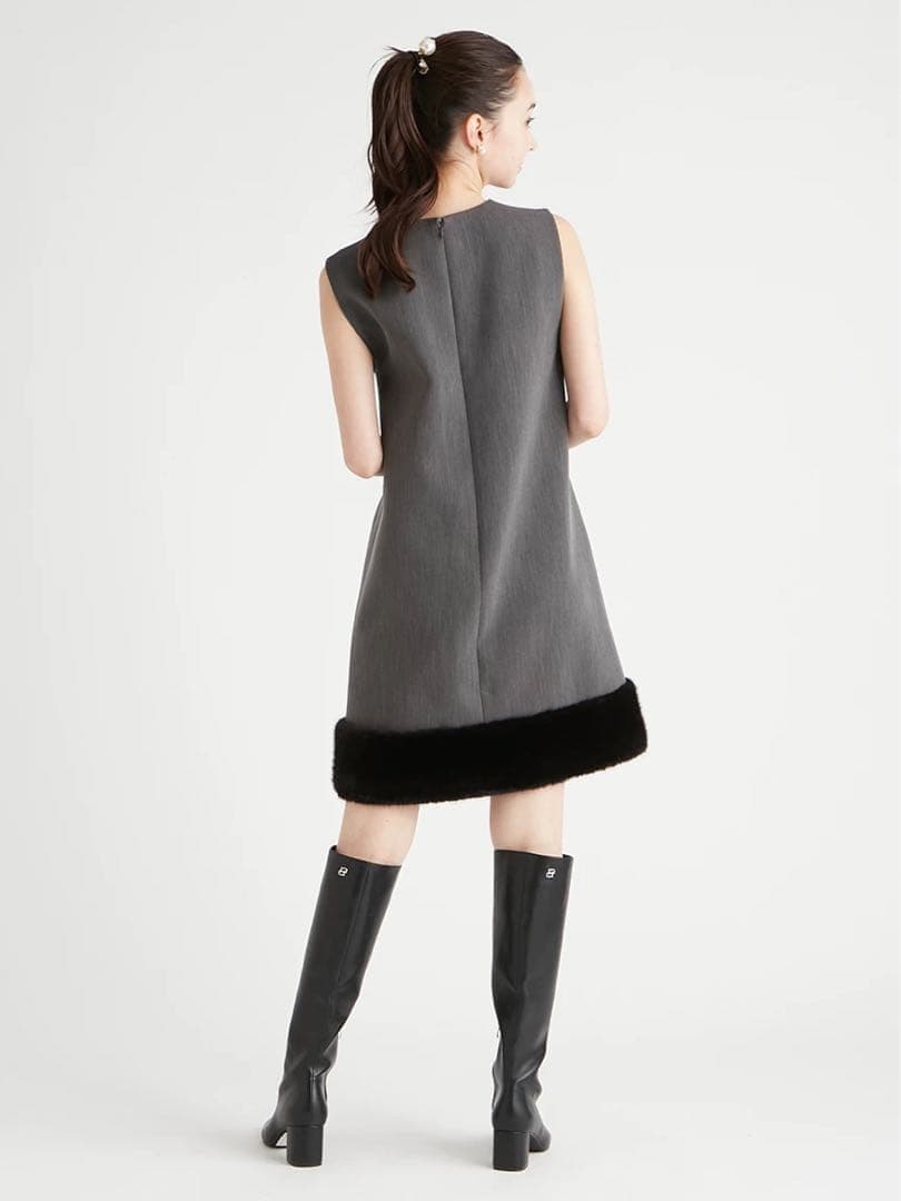 新品未使用　CELFORD 裾ファーミニワンピース　セルフォード