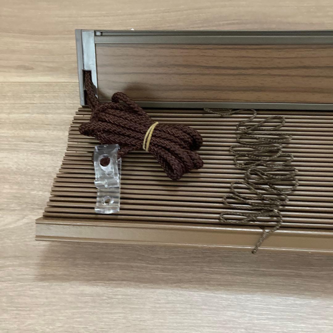 【新品未使用】TUISS ラスティック ウォルナット ウッドブラインド