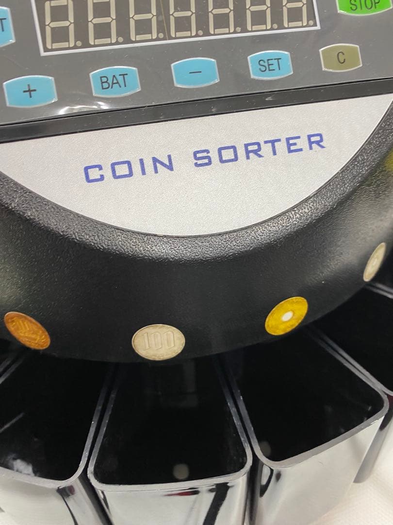 カウンター小銭　自動　高速　500枚　電子式硬貨選別機　ジャンク品と纏めて