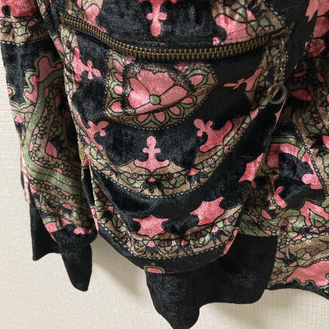 シェアースピリットshare spirit ベロアブルゾン