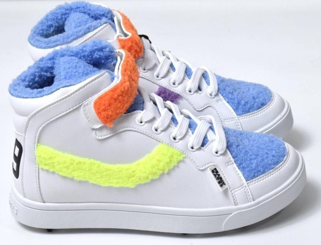 未使用4.1万 パーリーゲイツ ミドルカット ボア ゴルフシューズ 24cm