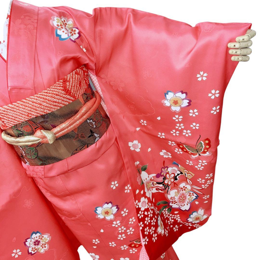 ◎mk-911　七五三　着物　襦袢　半衿　重ね衿　セット　女の子　10-16