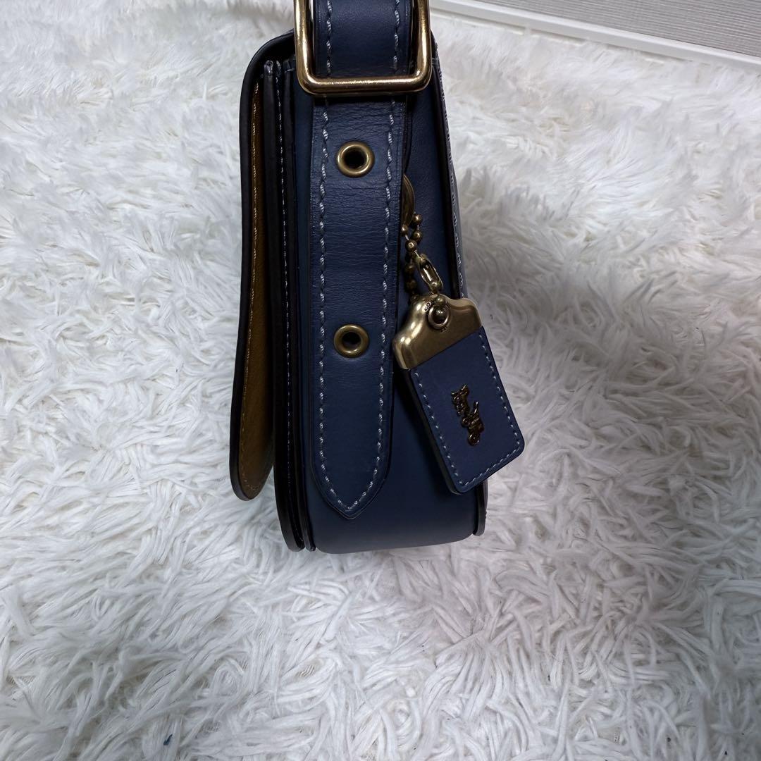 極美品 コーチ サドルバッグ クロスボディ ショルダーバッグ レザー 20115