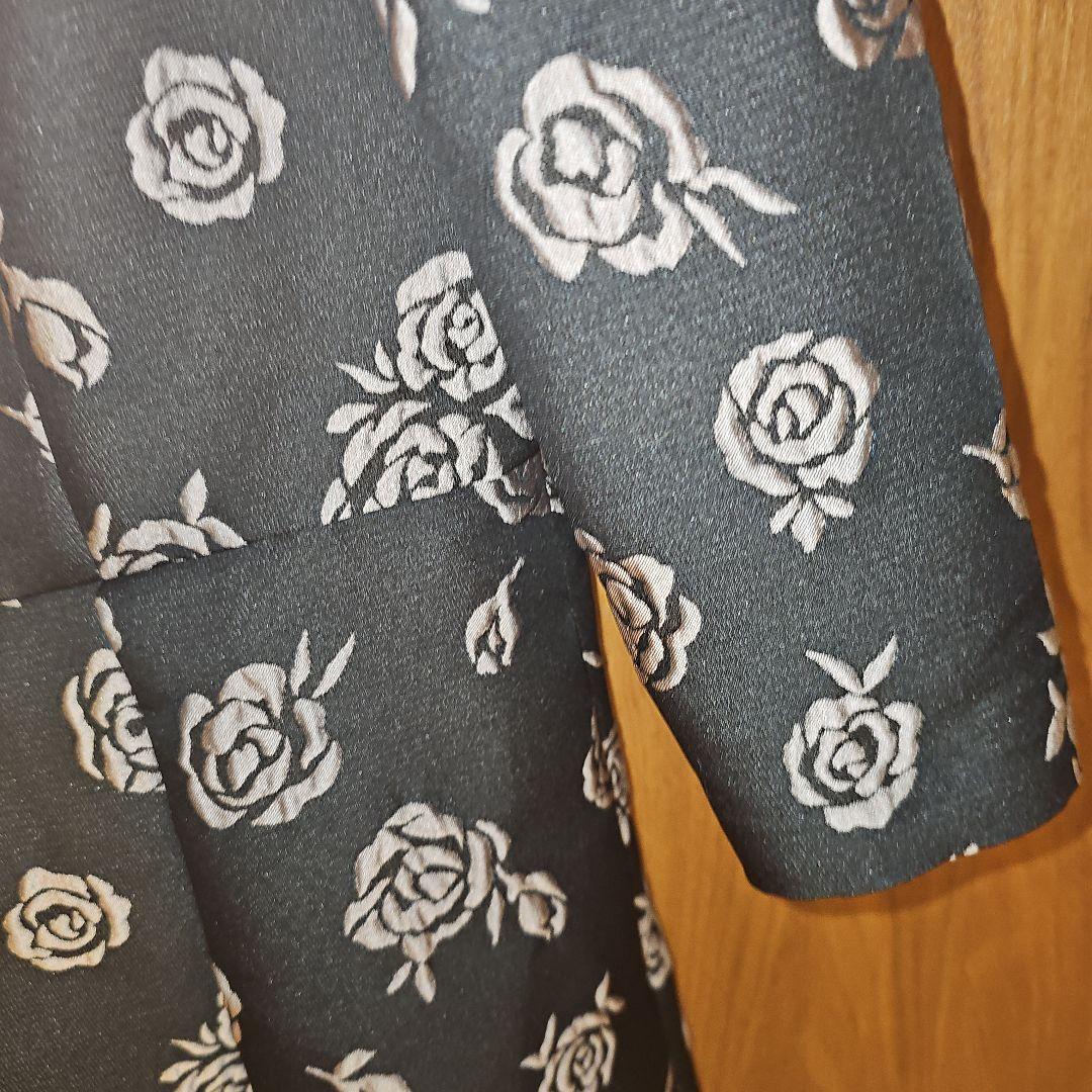 2024年インスタ掲載♡薔薇♡膝丈ワンピース 7分袖 42サイズ