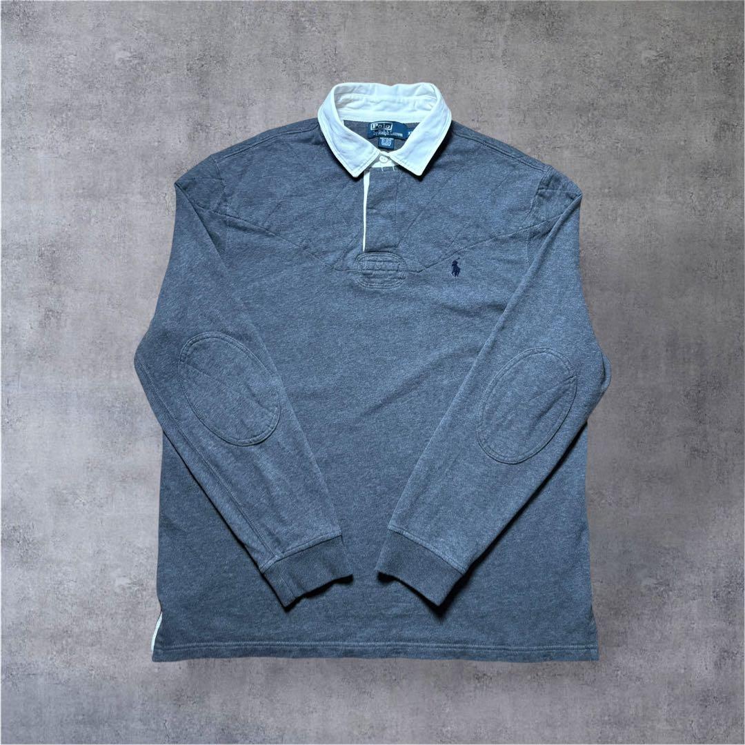 Polo Ralph LaurenラガーシャツスウェットトレーナーXL裏起毛　灰