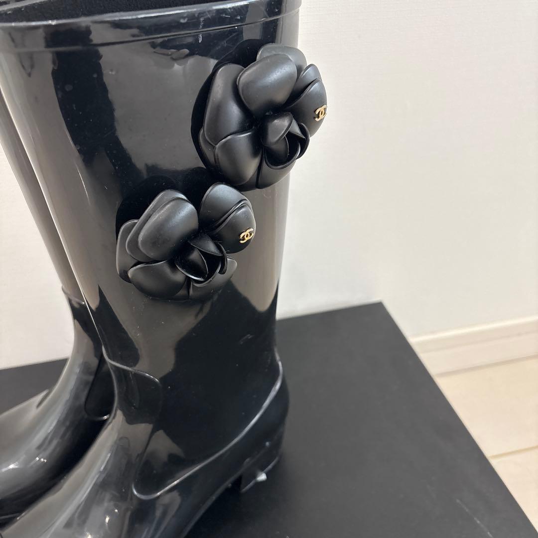 【土日限定値下げ】CHANEL カメリア レインブーツ37