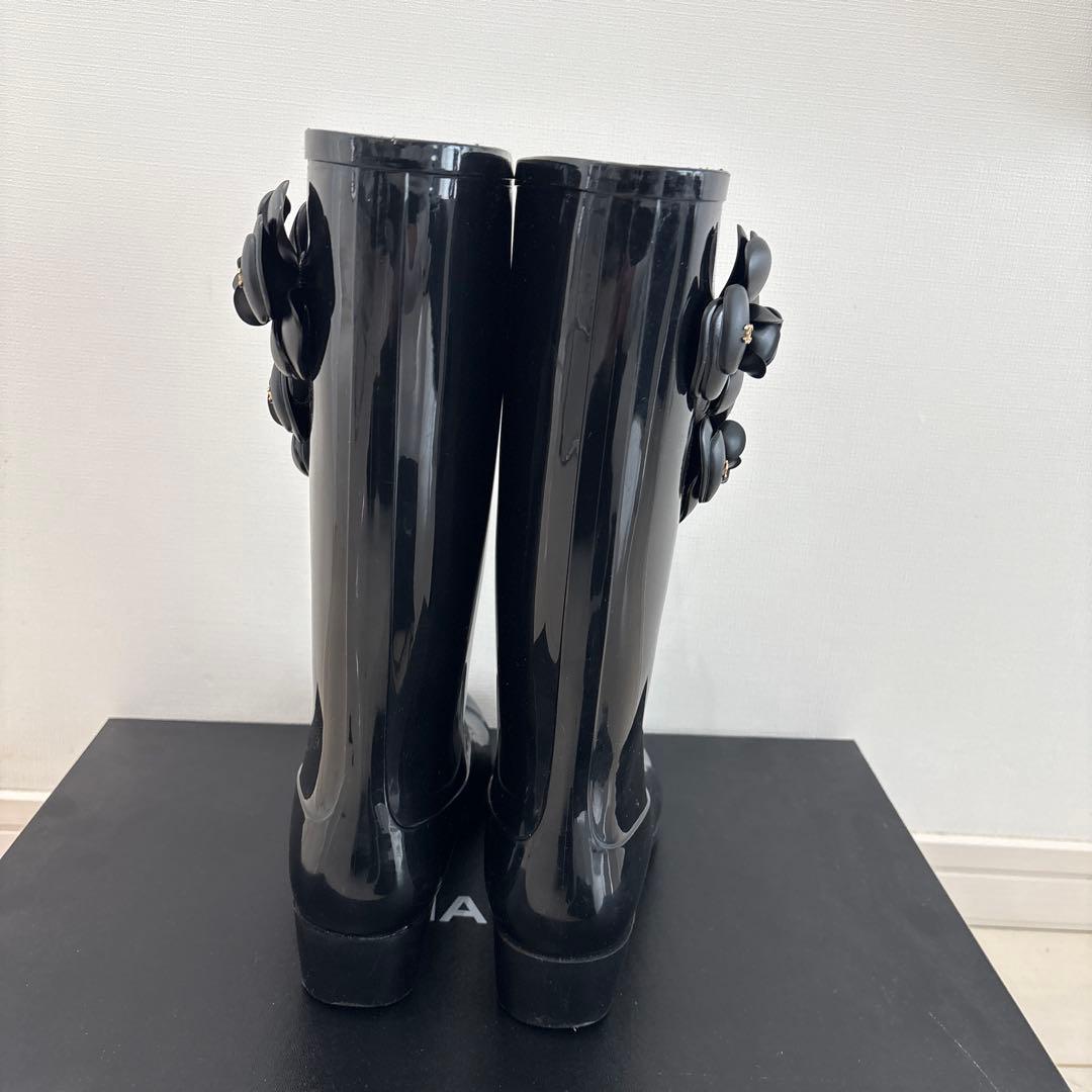 【土日限定値下げ】CHANEL カメリア レインブーツ37