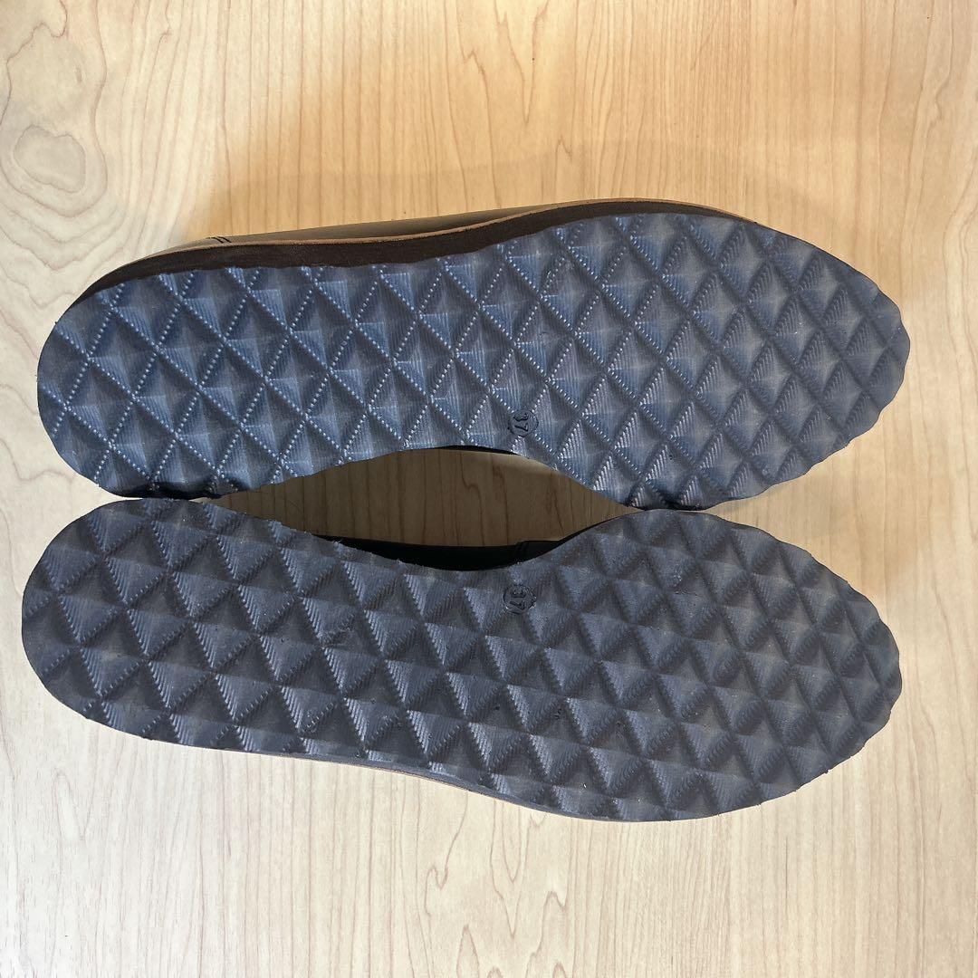 【美品】ボントレ 厚底 タッセル ローファー レザー ブラック 本革 37