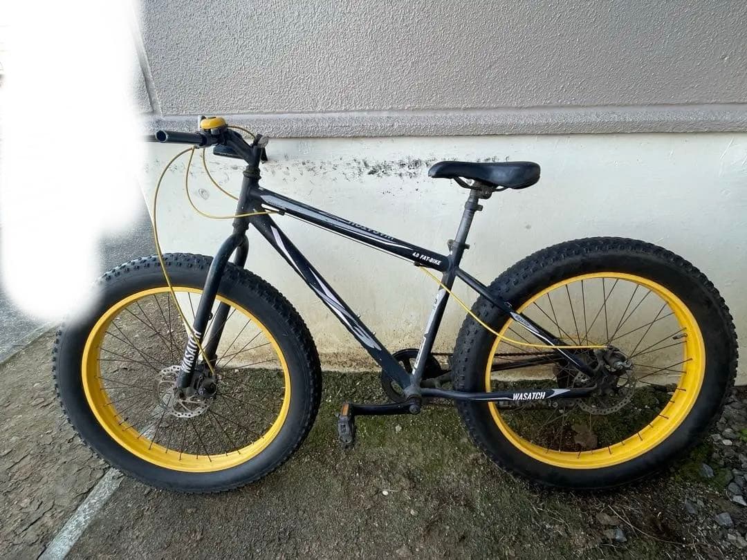 ファットバイク 7段変速 黒/黄色