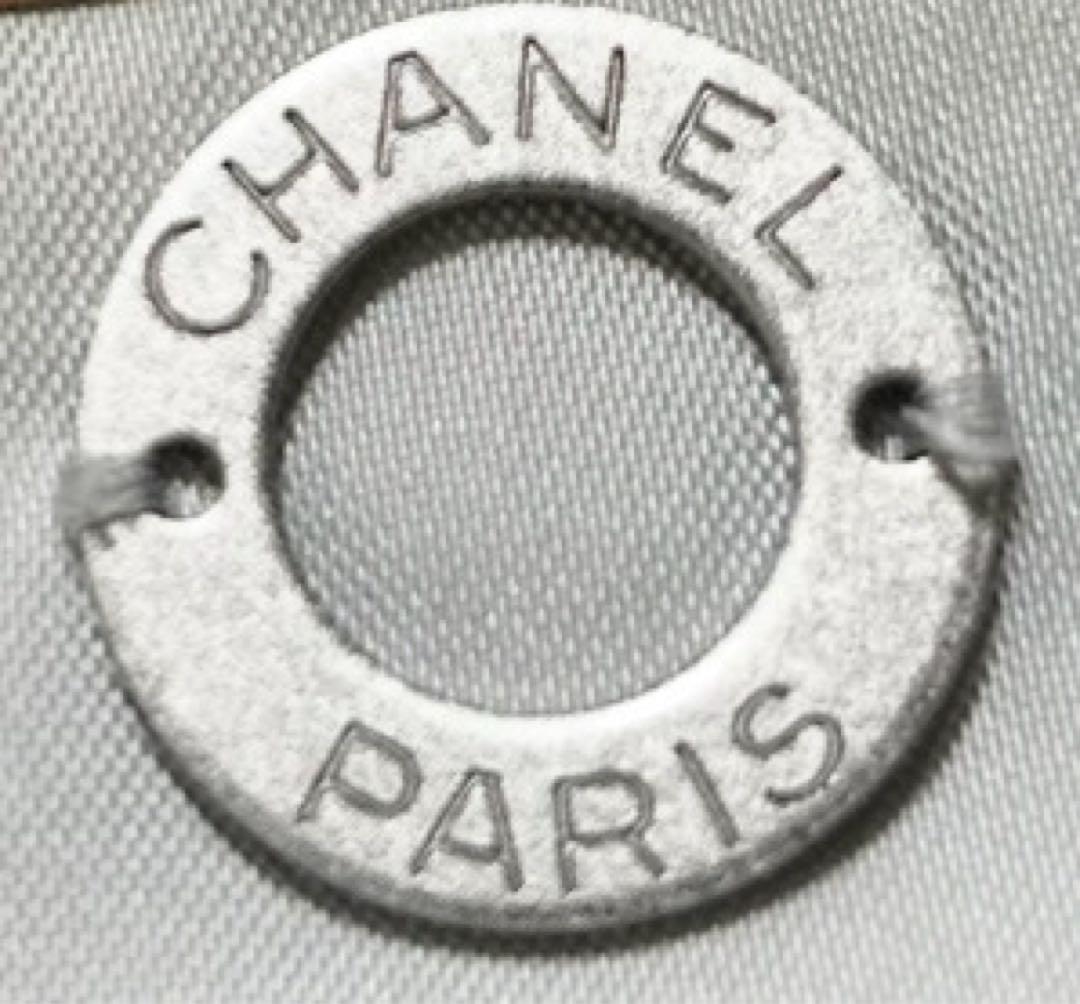 13429 CHANEL パテントレザーパイピングノーカラージャケット
