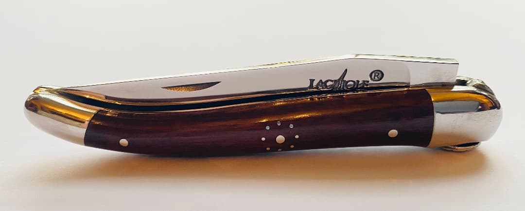 ライヨール ラギオール LOGマーク付 フォールディングナイフ 折りたたみ 茶色