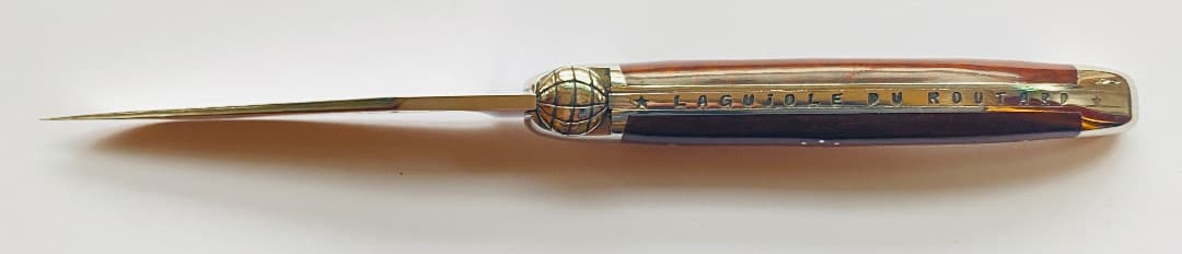 ライヨール ラギオール LOGマーク付 フォールディングナイフ 折りたたみ 茶色