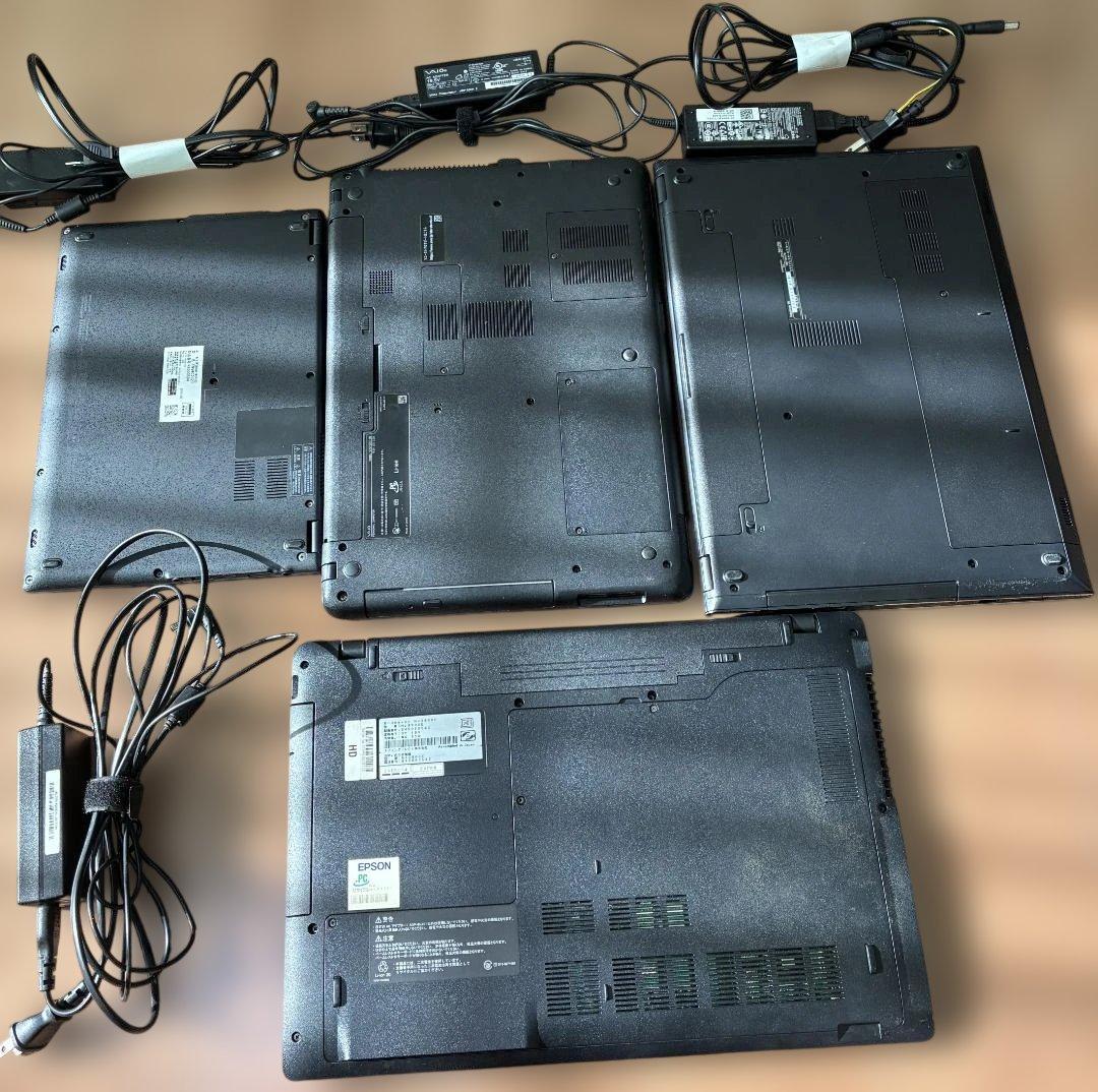 ノートPCセット（EPSON, FUJITSU, VAIO, DELL）