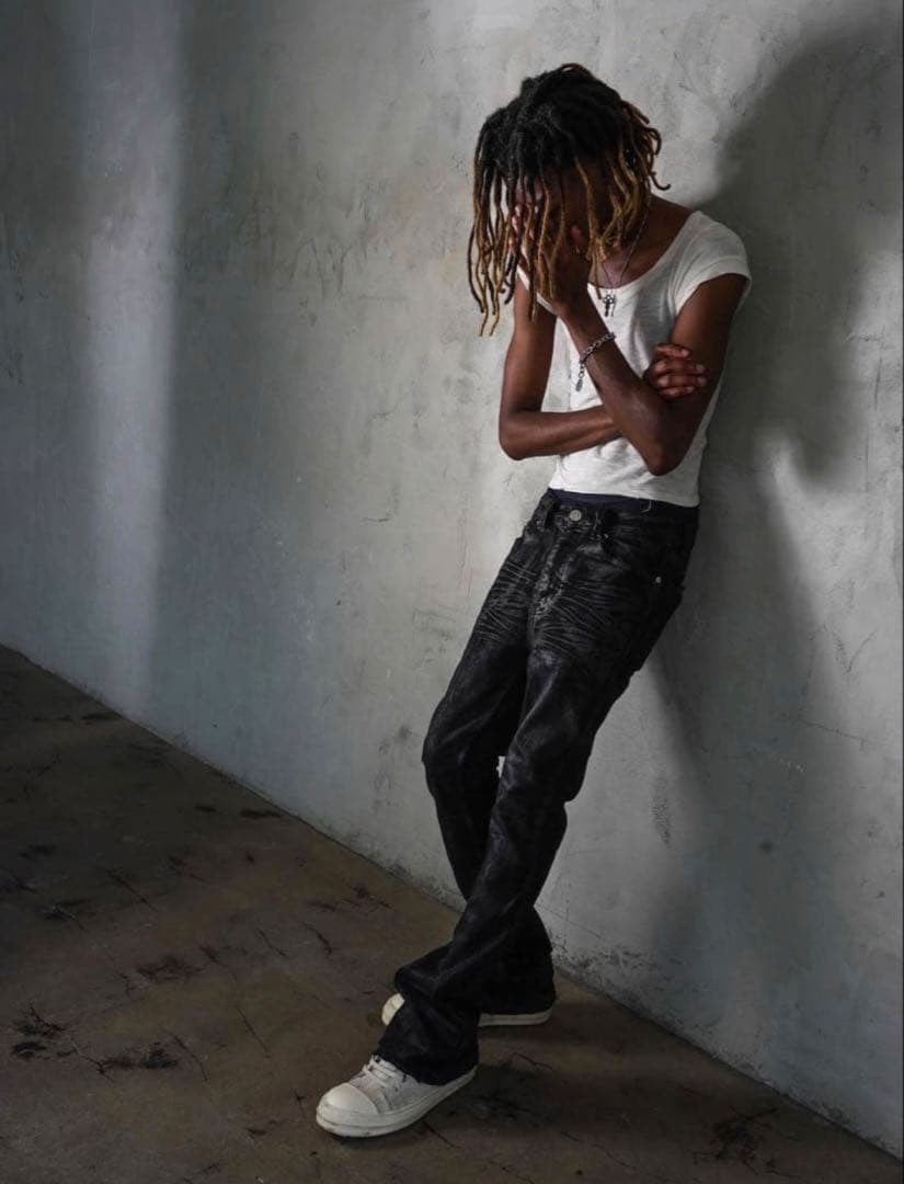 パンツ Hand Waxed Flared Denim W28