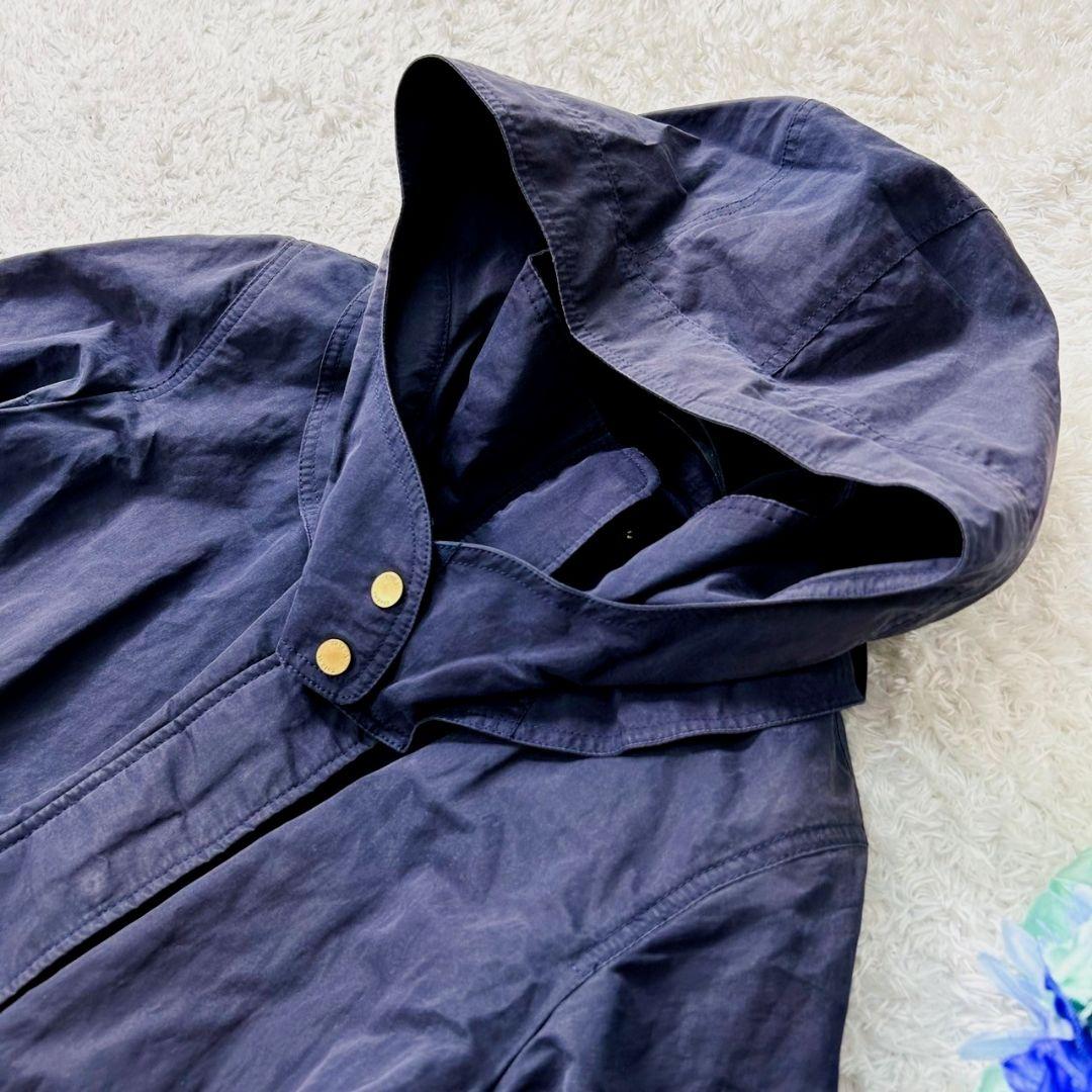 人気✨タトラス LEUCA ナイロンモッズコート 軽量 金ボタン ネイビー