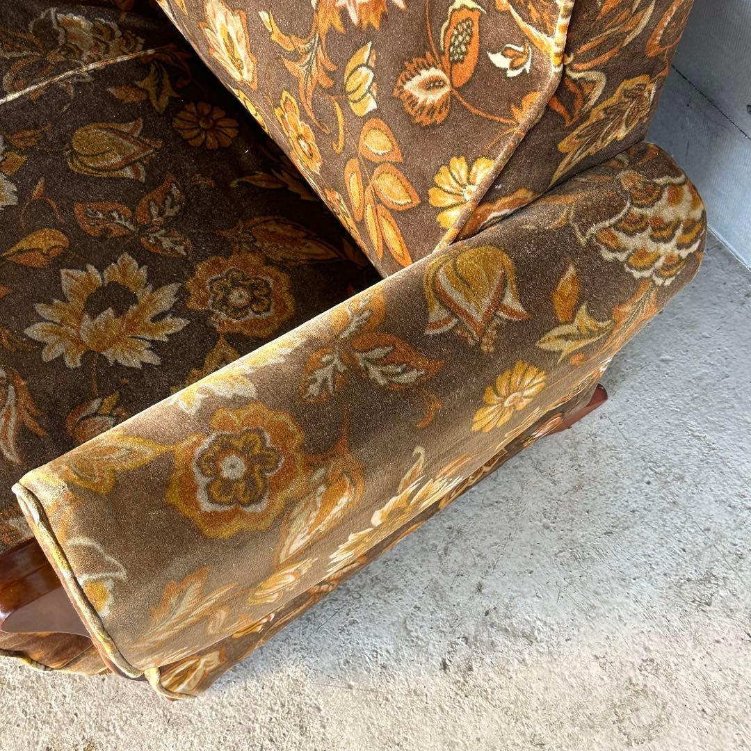 ꧁✿✿✿꧂金華山 ヴィンテージ 70s ミッドセンチュリー 3人掛けソファー