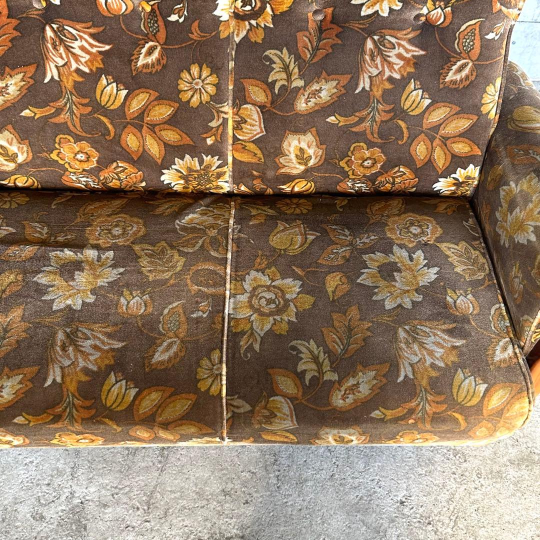 ꧁✿✿✿꧂金華山 ヴィンテージ 70s ミッドセンチュリー 3人掛けソファー