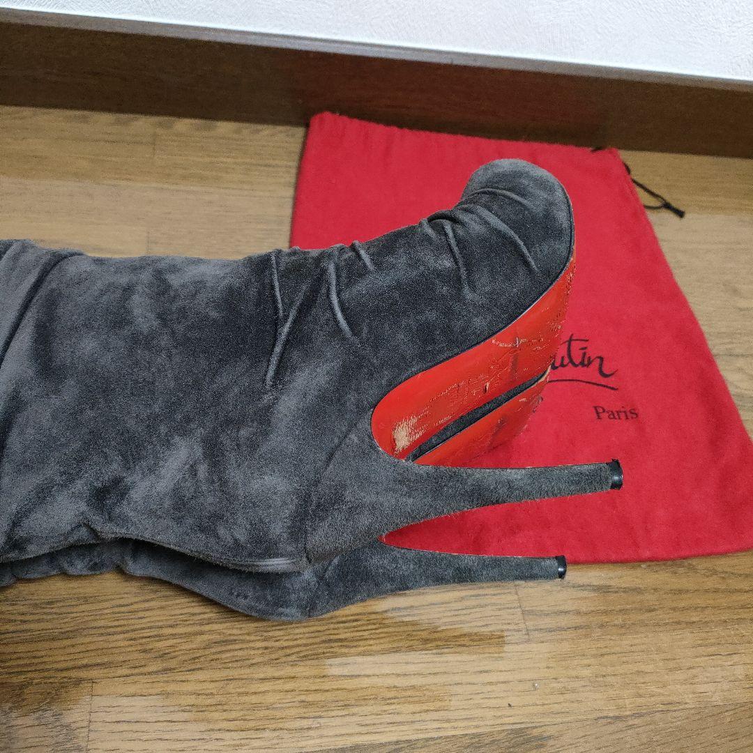 Christian Louboutin ロングブーツ　スウェット　38 1/2