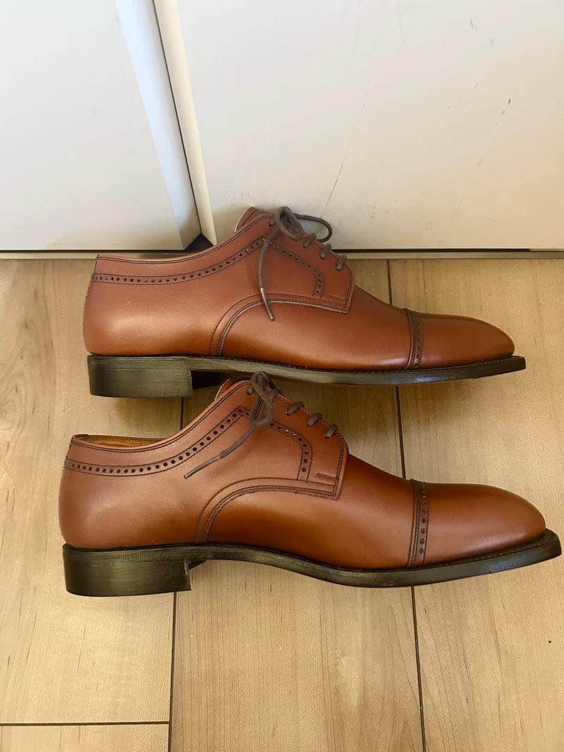 【極美品】SCOTCHGRAIN スコッチグレイン パンチドキャップトゥ 24